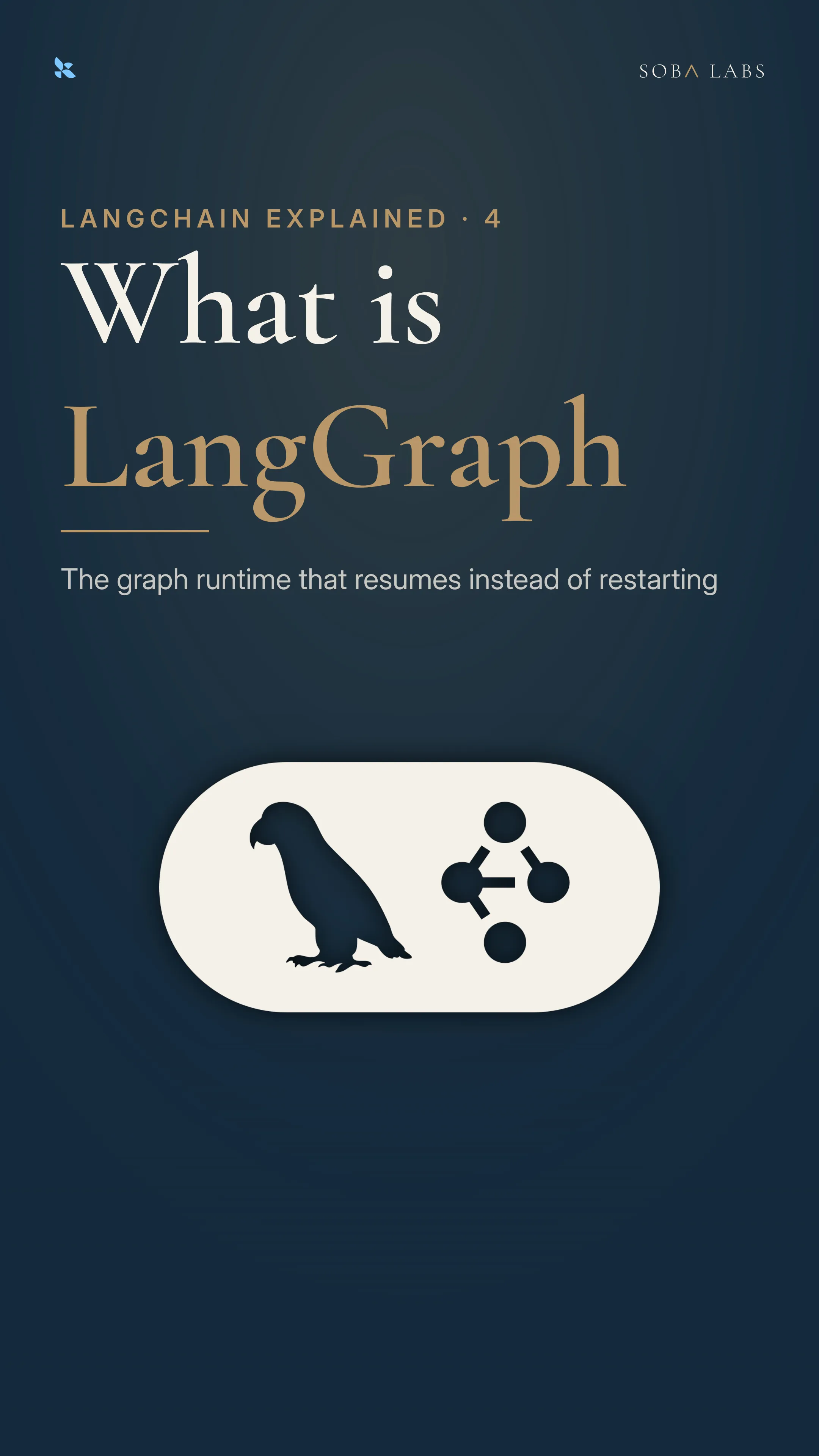 Title frame explaining what LangGraph is